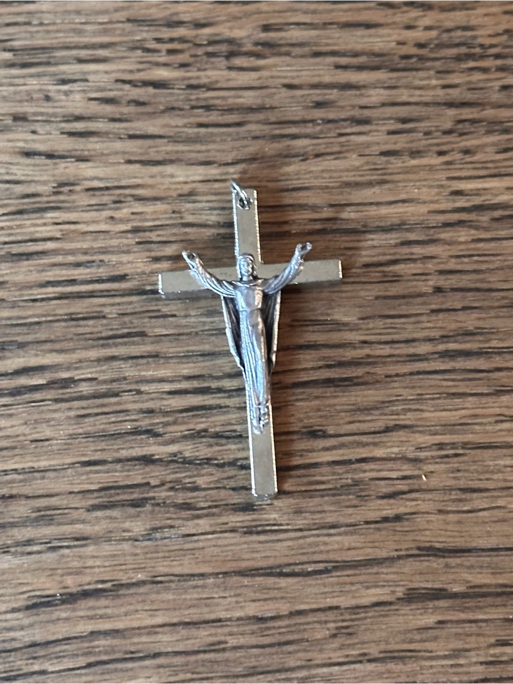 ✝️ Vintage Risen Christ Cross Pendant Silver-Tone Religious Pendant